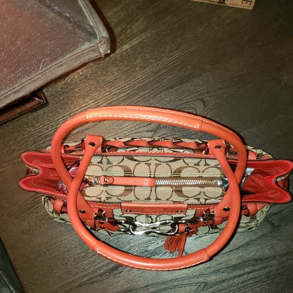 Coach Hampton Signature Jacquard Tote Handbag - Picture 2 of 8